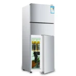138L Mini Refrigerator Three Door Mini Household Refrigerator Silent Refrigeration Refrigerator - Image 2
