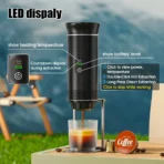 Foombthe Portable Espresso Coffee Machine With Digital Display 3-in-1 Capsule Coffee Maker for Car & Home Camping Coffee Maker - Image 2