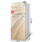 138L Mini Refrigerator Three Door Mini Household Refrigerator Silent Refrigeration Refrigerator - Image 5