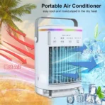Portable Air Conditioner Mini Air Cooler USB Air Conditioning Fan 700ml Ice Water Air Cooling Fan With Humidifier for Bedroom - Image 3