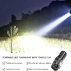 LED Strong Light Flashlight Rechargeable Multi functional for Long Range Portable Outdoor Home Mini Flashlight Cap Clip Light - Image 4