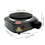 Electric Stove 500W Single Burner Cooktop Compact and Portable Adjustable Temperature Hot Plate White & Black - Image 3