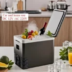 Mini Refrigerator 12V 220V Car Home Dual-use Refrigerator Freezer 10L Outdoor Cooler & Warmer Electric Fridge Portable Icebox - Image 2