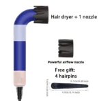 1400W pure original high-power hair dryer, dries hair quickly, lightweight body, low noise, comes with various types of nozzles - Image 11