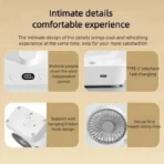 Double Head Desktop Fan 4 Speed Fast Cooling 8000mAh Digital Display Adjustable Direction Shaking Household - Image 5