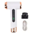 Hair Blow Dryer 200W 15000mAh Portable Hair Dryer USB Rechargeable Multi Modes Lightweight with Nozzle for Travel - Image 8