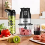 High Speed Multi Function 500W Food Processor Meat Grinder Portable Personal Mini Blender Mixer Juicer Dry Grinder 800ml Chopper - Image 2