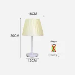 LED Table Lamps Study Bedroom Decoration Bedside Tables Rechargeable Light Touch Remote Control  Cloth Cover Reading Desk Lamp - Image 8