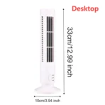 Desktop Tower Fan Quiet Desktop Fan Fast Cooling Fans Household Portable Air Conditioner Fan Circulating Fan for Home Office - Image 11
