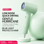 Powerful Hair Dryer with Diffuser - 2 Speeds, 3 Heating and Cooling Buttons for Straight and Curly Hair - Perfect for Home - Image 8