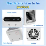 Wireless Portable Air Cooler Desktop Water Mist Cooling Fan USB Rechargeable Air Conditioning Cooler For Office Home Use - Image 6