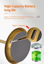 LED Table Lamp USB Pleated Atmosphere Light Restaurant Bar Night Light Coffee Bedroom Decorative Art Lighting - Image 4