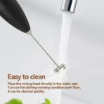 1PC Hand Blender Electric Egg Beater Milk Frother Wireless Mini Drink Mixer Foamer Household Kitchen Stirring Tools - Image 4