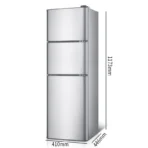 138L Mini Refrigerator Three Door Mini Household Refrigerator Silent Refrigeration Refrigerator - Image 6