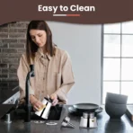 2/4/6/9Cup Coffee Maker Stainless Steel Espresso Maker 100-470ML Mocha Pot Espresso Maker For Home Kitchen Camping - Image 4