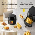 LCD screen Tactil Regulación Air Fryer 8L Large capacity Smart nonstick pot oil free fryer oven French fries roast chicken fryer - Image 4