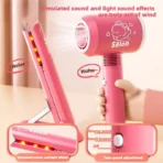 Make up Toys Simulation Haircut Kit Children's Hair Dryer Role Playing Game Educational Toys for Girls Pretend Play Kids Gifts - Image 3