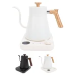 Electric Kettle 1200W Adjustable Keep Warm Time LCD Screen 304 Stainless Steel Pour Over Kettle Gooseneck with Timer for Home - Image 2