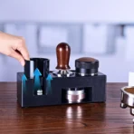 Barista Tool  Espresso Tamper Holder Black White ABS Station Coffee Knock Box Multifunction Coffee Tamper Portafilter - Image 3