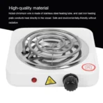 1000W Stainless Steel Portable Single Tube Electric Stove Home Electric Stove Electric  Electric Heater Stove Kitchen Tool - Image 5
