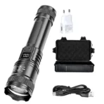 Rechargeable LED Flashlight Zoomable Torch with LCD Display 3 Modes Waterproof High Power Hand Light Outdoor Wilderness Camping - Image 10