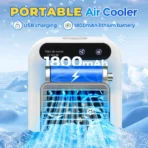 Wireless Portable Air Cooler Desktop Water Mist Cooling Fan USB Rechargeable Air Conditioning Cooler For Office Home Use - Image 2