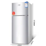 138L Mini Refrigerator Three Door Mini Household Refrigerator Silent Refrigeration Refrigerator - Image 10