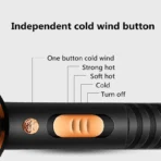 Kemei Powerful Electric Hair Dryer with Overheat Protection System New Hair Drying Machine No Hair Injury Water Ions Hair Blower - Image 6