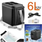 NEW 6L Portable Compact Mini Fridge 12V Car Refrigerator Freezer for Camping Traveling Electric Cool Box Summer Outdoor Fridge - Image 4