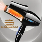 Hair dryer 2200W Professional and powerful hair dryer Quick heating Heat regulation Ion air dryer with air temperature care - Image 4