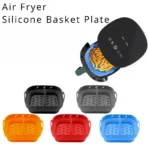Air Fryer Silicone Tray Fried Chicken Baking Tool Oven Baking Tray with Divider Plate Reusable Liner  Airfryer Silicone Basket - Image 2