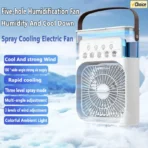 Super cooling desktop small fan spray air conditioning fan cooling miracle air cooler dormitory small USB electric fan