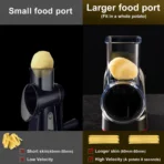 5-in-1 Electric Food Processor:  Vegetable Slicer, Shredder, Potato Cutter & Cheese Grater with 5 Blades for Home & Commercial - Image 5