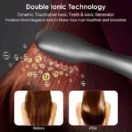 Hair Dryer Brush 3 In 1 Hot-Air Brushes 1200 W Powerful Ceramic Tourmaline Ionic Hair Straightener for All Hair Types electric - Image 5