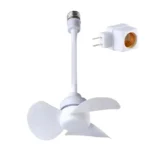 Desktop Electric Fan 5W Small Cooling Fan E27 Screw Home Ceiling Fan For Kitchen Bedroom Dormitory Living Room Study Table Fans - Image 8