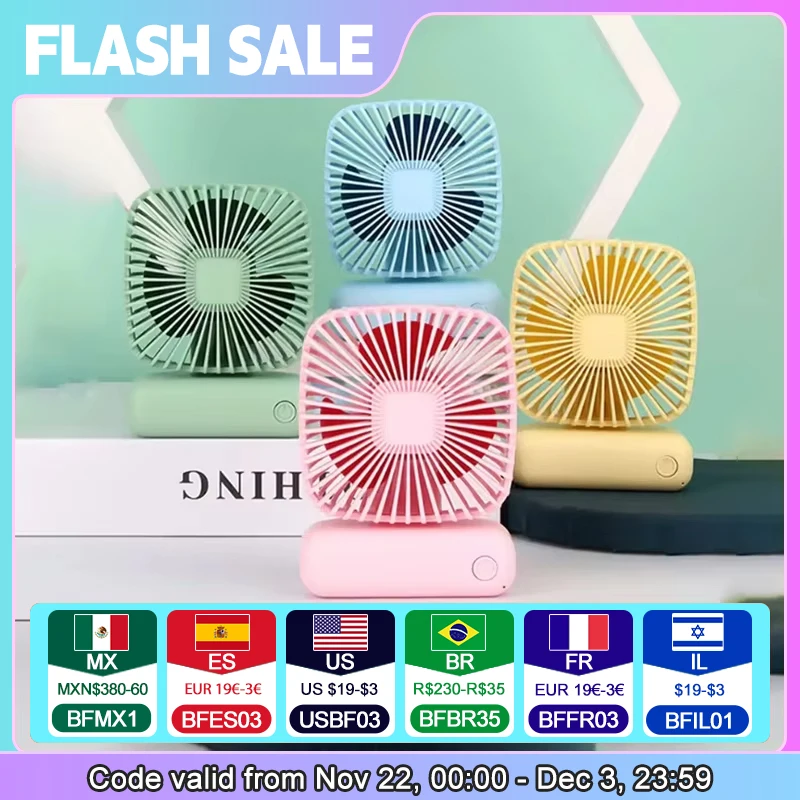 S89a1cb834d874dc3a35ae350024c4196t.webp Desktop Desktop Small Fan Mini Handheld Usb Three Speed Cool Air Car Home Office Portable Quiet Outdoor Simple Portable Summer - Image 1