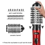 3 in 1 Rotating Hair Dryer Electric Comb Hair Straightener Brush Dryer Brush Hot Air Comb Negative Ion Hair Styler Comb - Image 5
