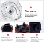 2000W Heavy Duty Commercial Blender Stationary Mixer Food Processor Ice Smoothies for Kitchen High Power Juicer Blender BPA Free - Image 4