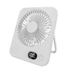 Desk Fan Portable Desktop Fan Mini USB Rechargeable Fans 5 Speed Adjustable 180° Foldable Portable Small Silent Fan for Office - Image 8