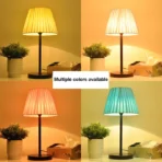 LED Table Lamps Study Bedroom Decoration Bedside Tables Rechargeable Light Touch Remote Control  Cloth Cover Reading Desk Lamp - Image 3