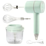 Electric Food Processors Set Portable Blender Mixer Kitchen Tools Hand Mixer Milk Frother Egg Beater Cake Baking Kneading Mixer