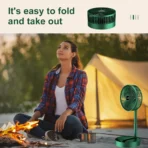 Desktop USB Fan Folding Retractable USB Charging Fan Portable Mute Fan For Office Desktop Dormitory Home Mini Electric Fans - Image 6