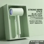 Powerful Hair Dryer with Diffuser - 2 Speeds, 3 Heating and Cooling Buttons for Straight and Curly Hair - Perfect for Home - Image 7