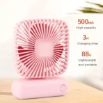 Desktop Desktop Small Fan Mini Handheld Usb Three Speed Cool Air Car Home Office Portable Quiet Outdoor Simple Portable Summer - Image 2