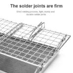 WESTTUNE Outdoor Multi-Purpose Toast Grill Portable Bread Toasters Folding Camping Stove Toaster for Hiking Garden Picnic Beach - Image 2