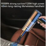 Car Vacuum Cleaner 120000PA Powerful Cleaning Machine Cars Cleaner Mini Wireless Portable Hand held Cleaner for Home Appliance - Image 3