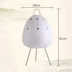 LED Modern Table Lamp Minimalist Hand Cradle Xuan Paper For Living Room Study Bedroom Hotel Indoor Art Creative Decor Luminaire - Image 3