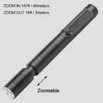 USB Rechargeable Mini Flashlights Clip Pocket Medical Penlight Waterproof Zoomable LED Torch Light - Image 3