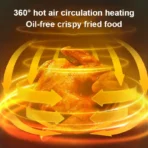 Air Fryer Homeuse Oil Free And Smokefree Automatic Largecapacity Intelligent Multifunctional Electric Fryer Smart Automatic - Image 4