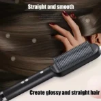 1 piece of straight hair comb, 2-in-1 electric straight hair curling styling tool, multifunctional straight hair straightener - Image 2